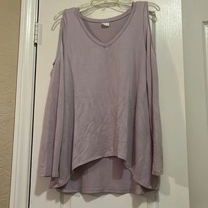 Tresics Long Sleeve with Shoulder Cutouts Lavender M